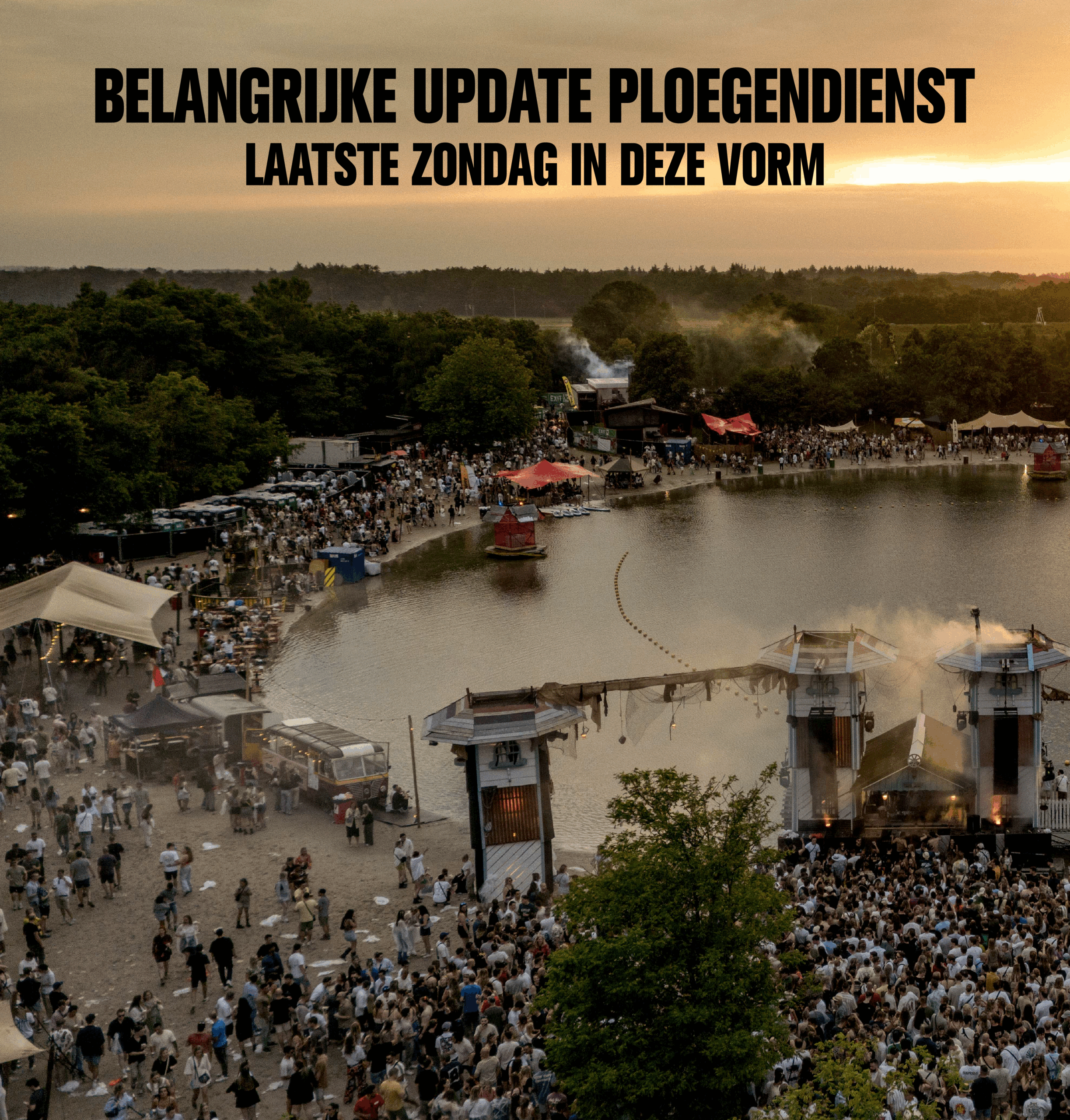 BELANGRIJKE UPDATE - LAATSTE KEER ZONDAG PLOEGENDIENST IN DEZE VORM